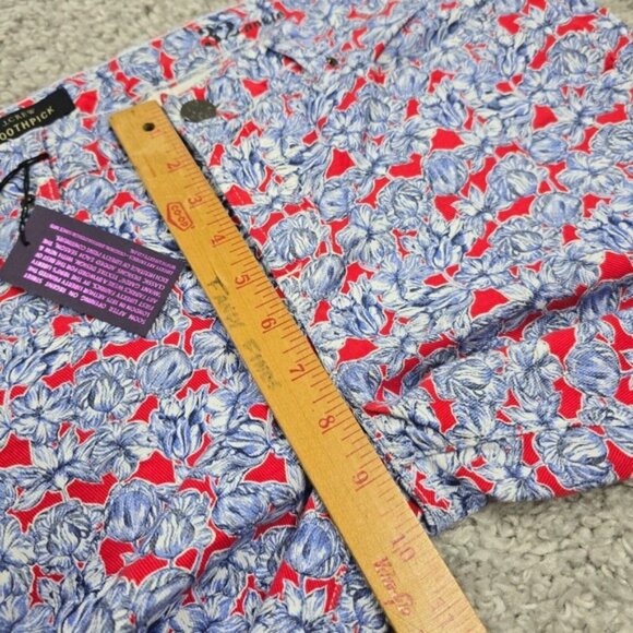 J Crew Toothpick Pants Womens 32 Ankle Liberty Art Fabrics Slim Skinny - Picture 6 of 6